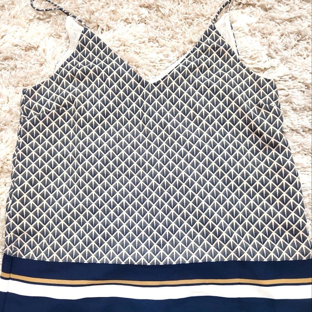White Ivory Blouse Shell Tank Top Womens Sleeveless Size 4